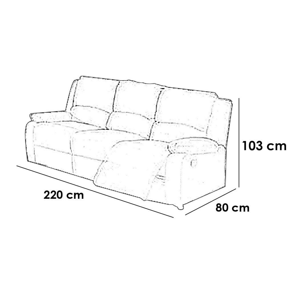 3-Piece Lazy Boy Set in Beech Wood and Metal | Brown - Image 3