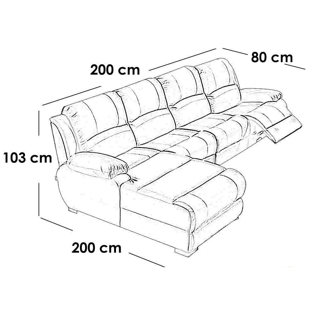 L-Shaped Sofa in Beech Wood and Suede Leather | Light Gray with Practical Design - Image 3