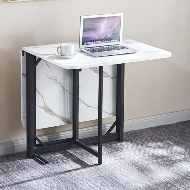 Extendable MDF and Metal Table with Adjustable Surface Dimensions