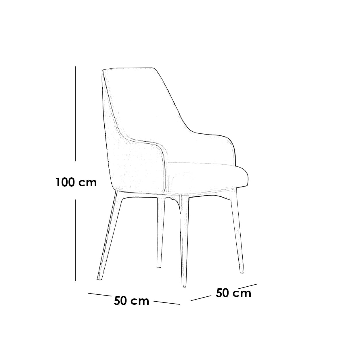 Beech Wood & Velvet Dining Set | 7 Pieces with Black Table and Beige Chairs - Image 3