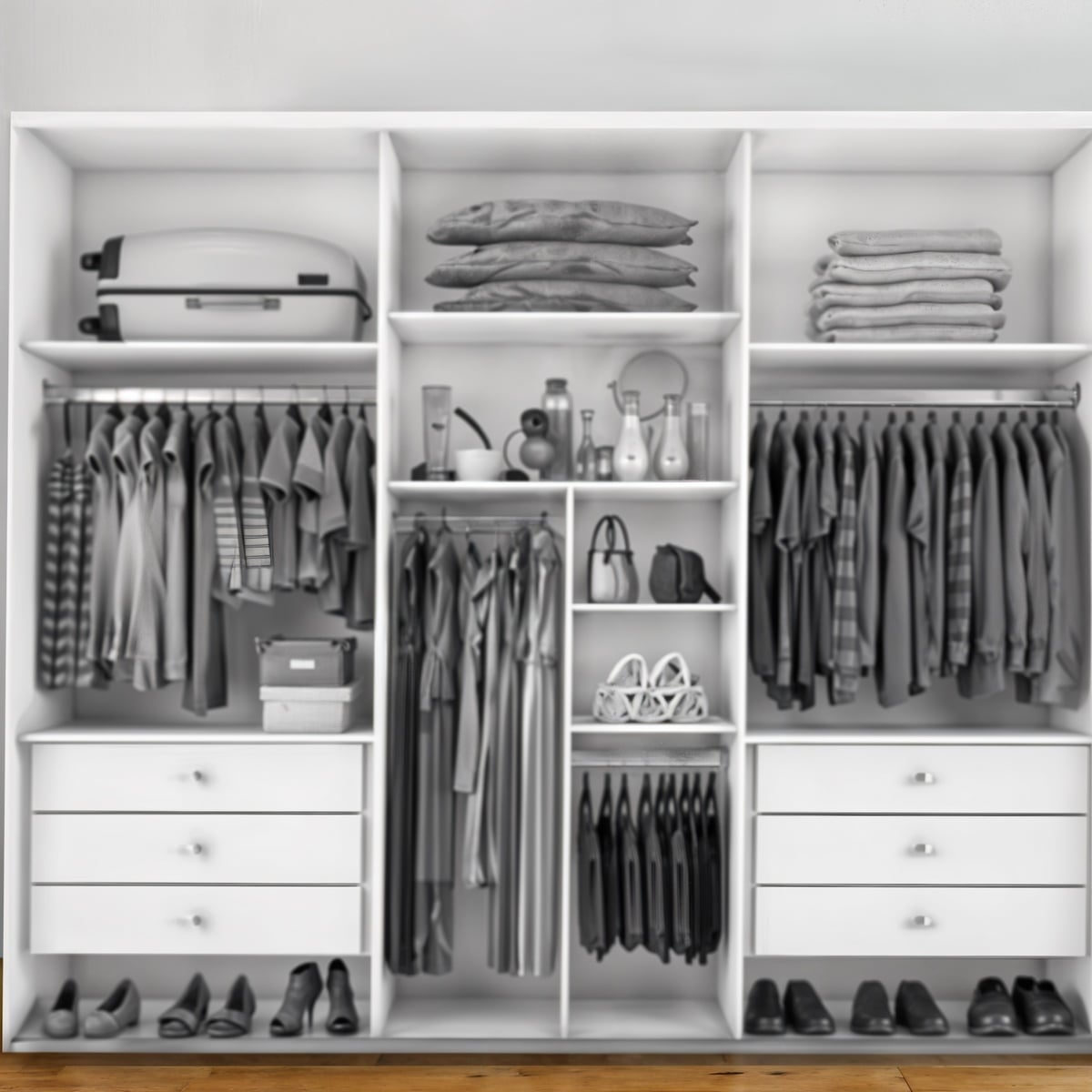 European Union Engineered Wood Dressing Unit – White