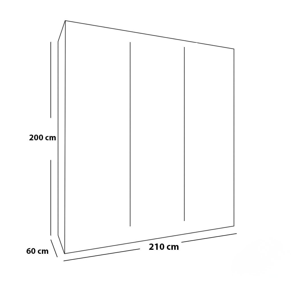 Bedroom Set – MDF Wood (5 Pieces) | White - Image 2