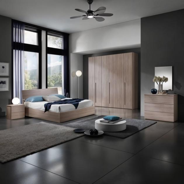 Bedroom Set – European Union Wood (5 Pieces) | Beige