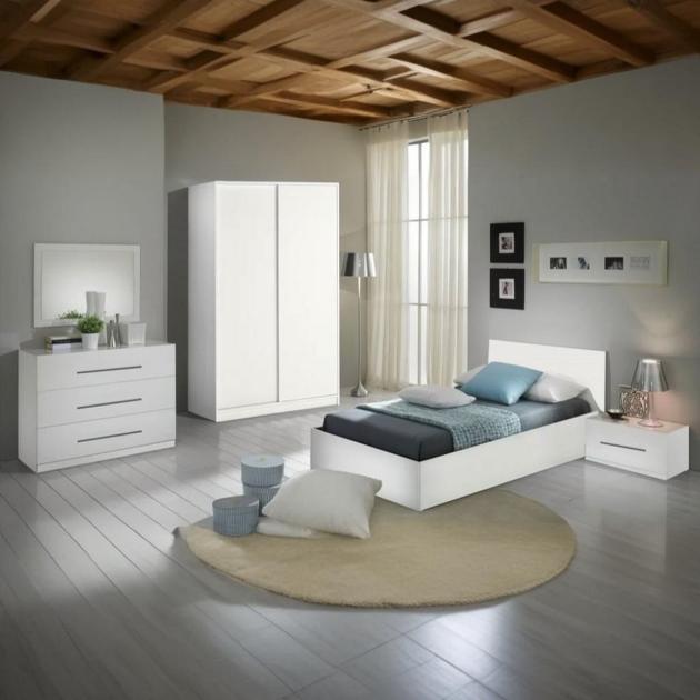 European Union Wood Bedroom – 5 Pieces (White)