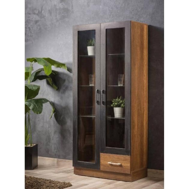 Display Unit – MDF Wood – Brown & Black
