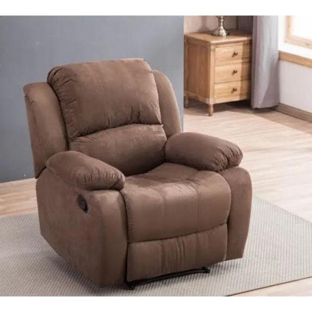 Recliner Chair – Beech Wood, Musky Wood & MDF (Brown)