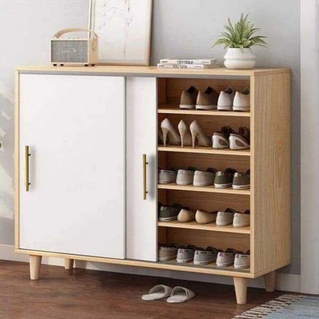 MDF Shoe Cabinet with 4 Shelves